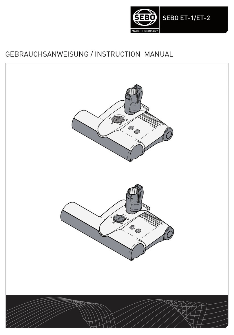 Sebo ET-1 instruction manual