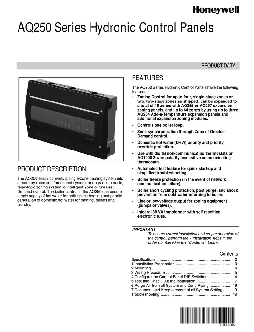 Honeywell AQ250 Series Operation manual