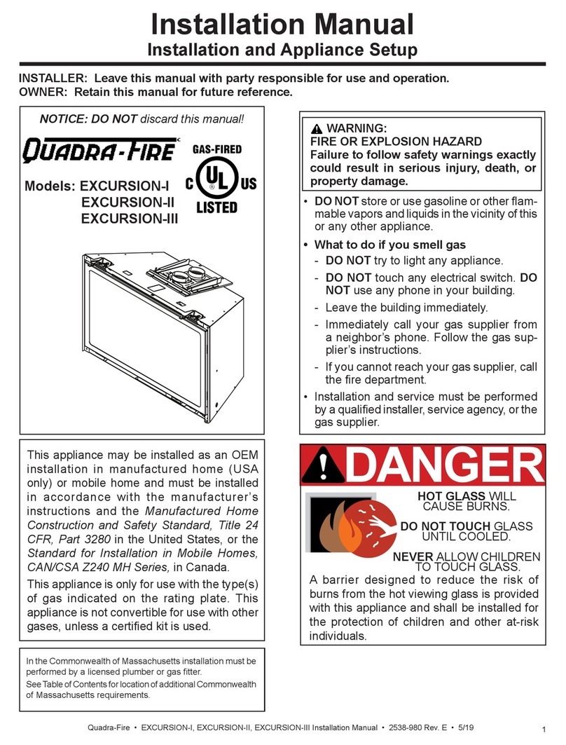 Quadra-Fire EXCURSION-I installation manual Quadra-Fire EXCURSION-I installation manual