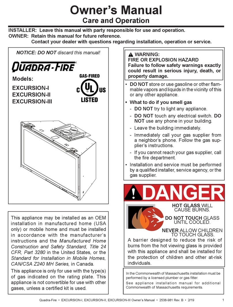 Quadra-Fire EXCURSION-I User manual