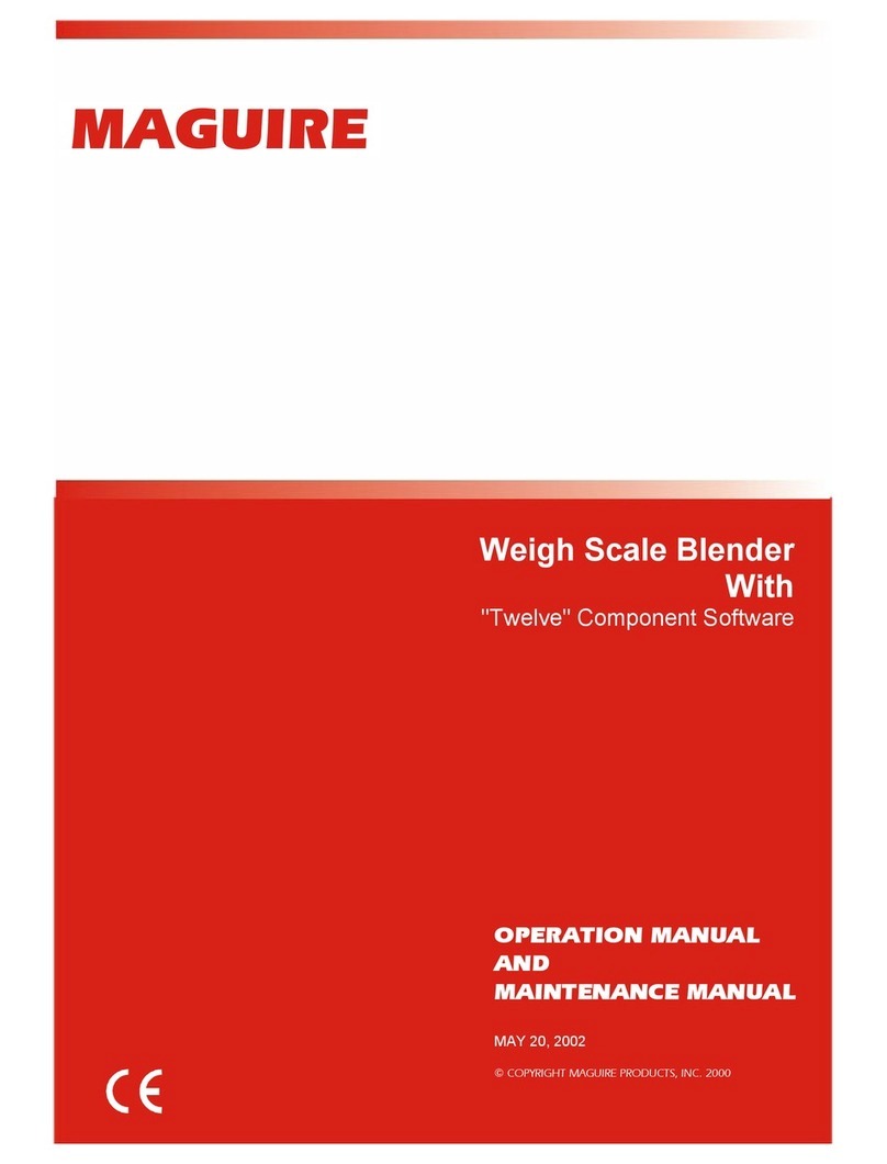 MAGUIRE Weigh Scale Blender Operation Manual and Maintenance Manual