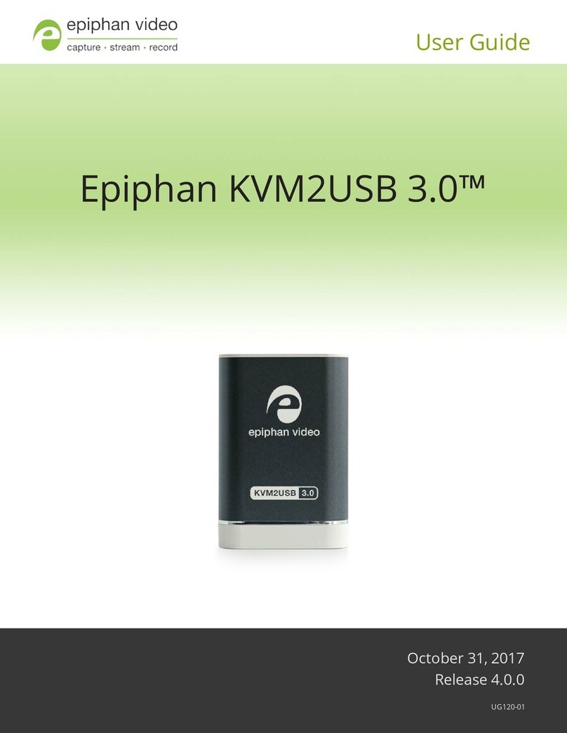 epiphan KVM2USB 3.0 User manual
