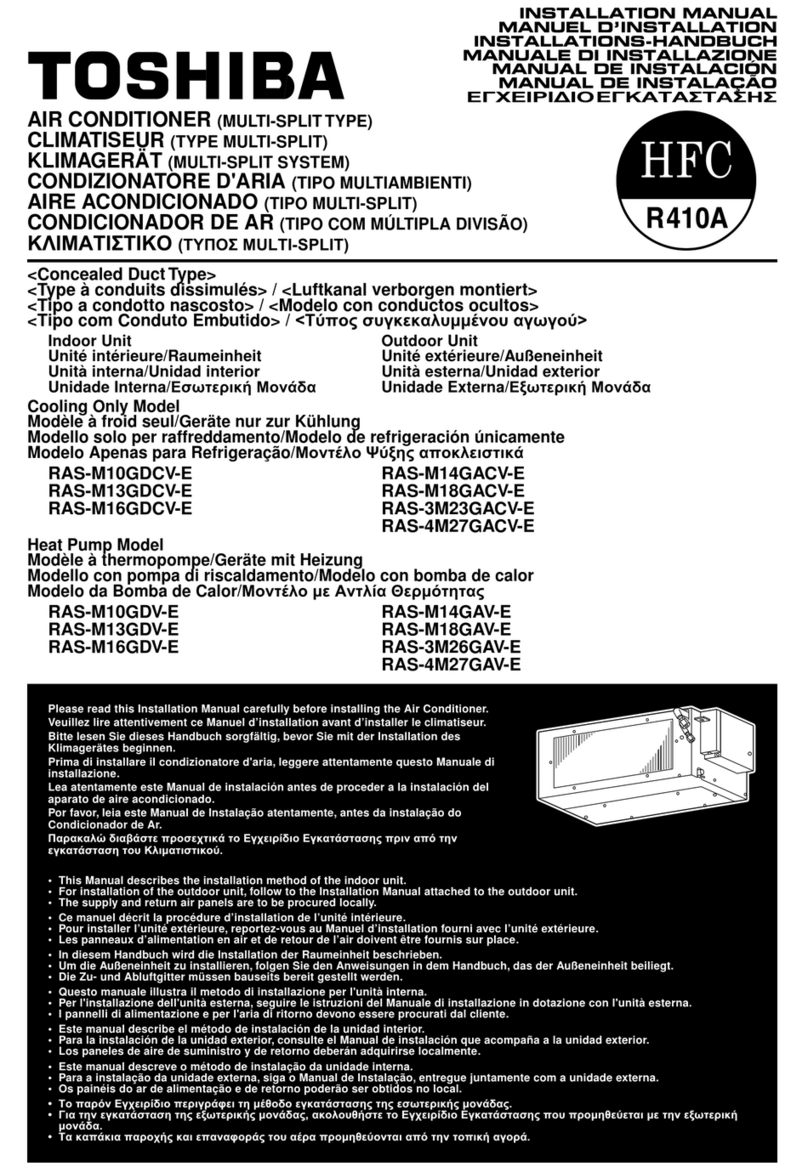 Toshiba RAS-M10GDCV-E User manual
