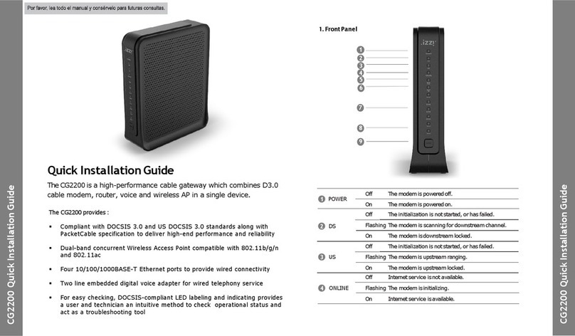 Kaon CG2200 Quick installation guide