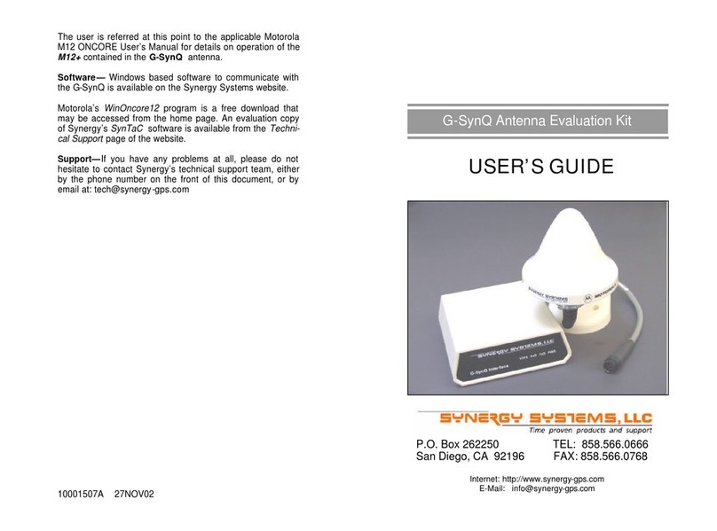 SYNERGY SYSTEMS G-SynQ user guide