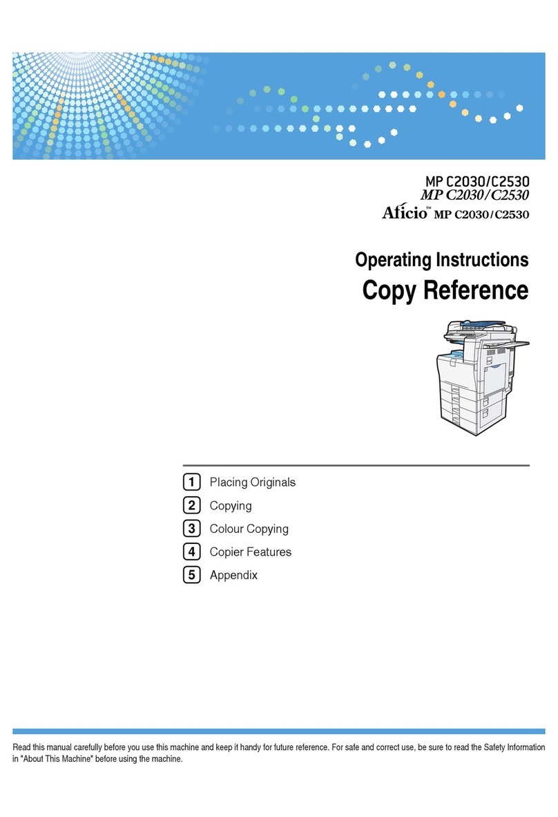 Ricoh Aficio MP C2030 operating instructions