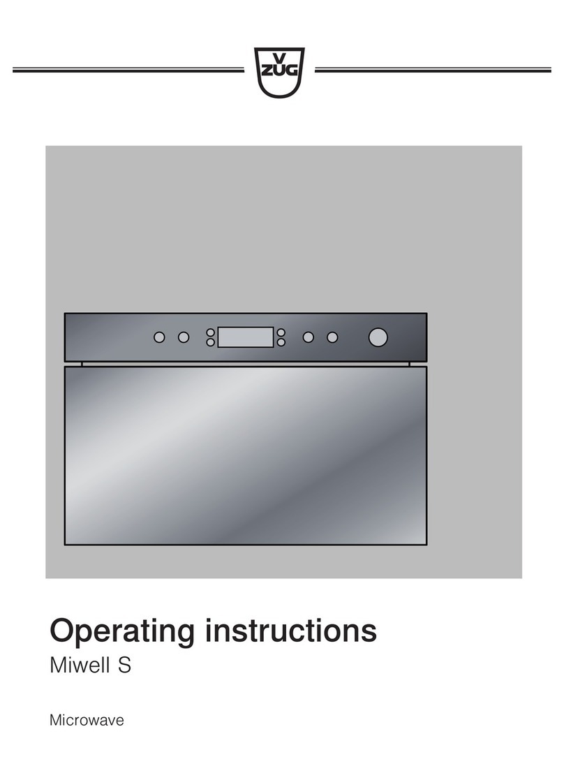 V-ZUG Miwell S User manual V-ZUG Miwell S User manual