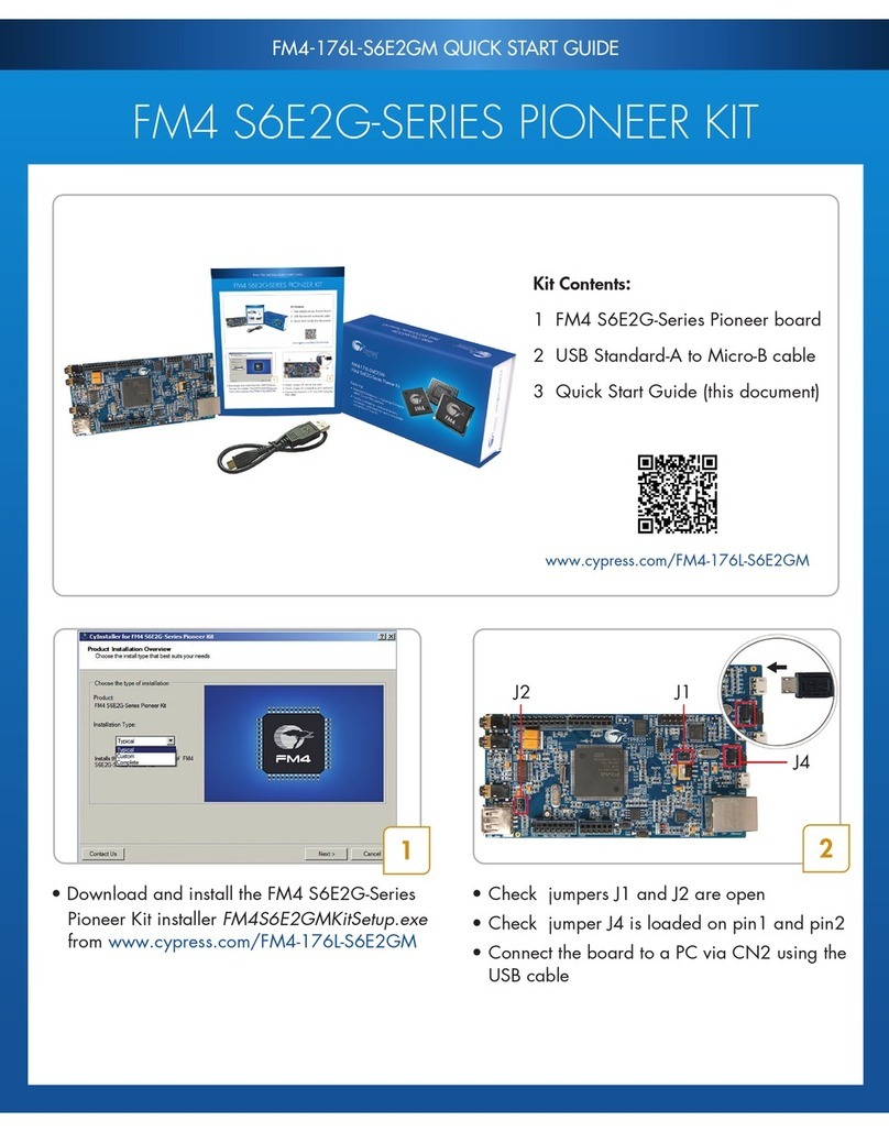 Cypress FM4 S6E2G PIONEER KIT Series User manual