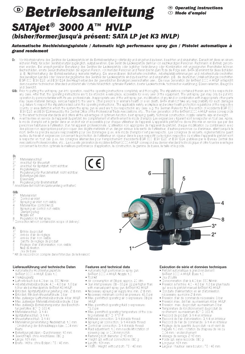 SATA SATAjet 3000 A HVLP operating instructions
