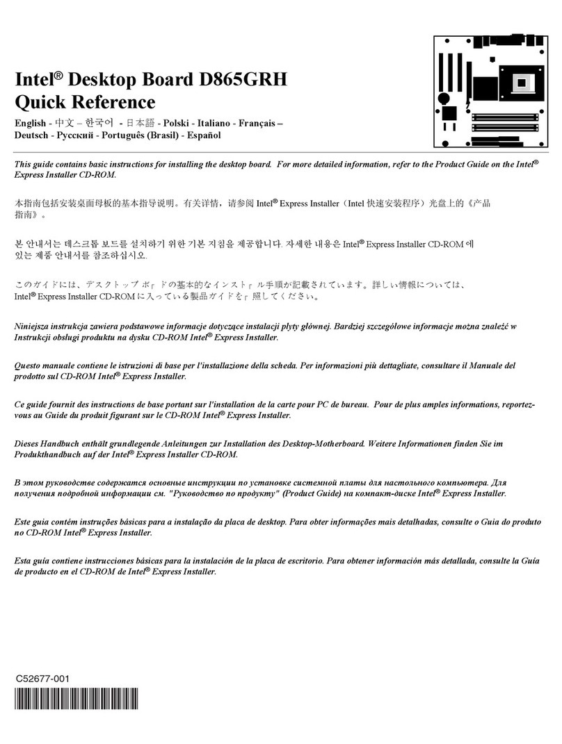 Intel D865GRH quick reference