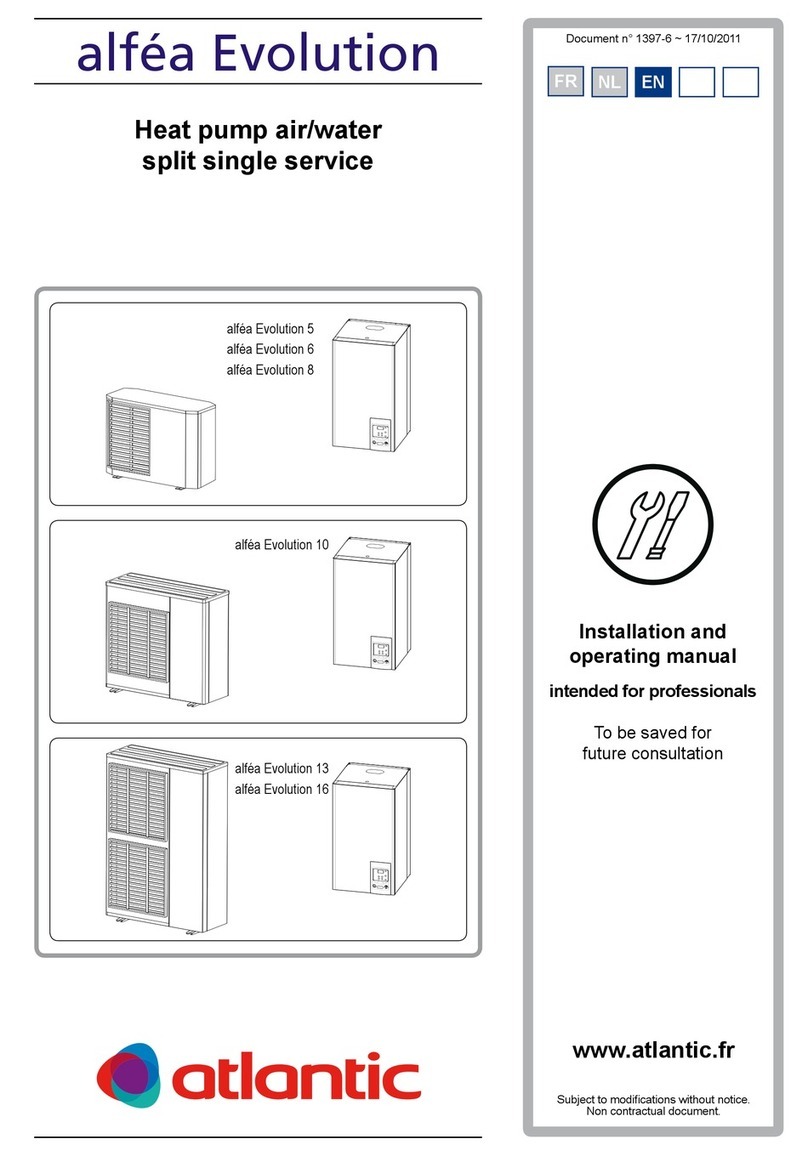 Atlantic Alfea Evolution 5 Installation and operating manual
