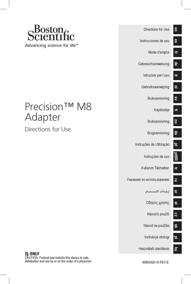 Boston Scientific Precision M8 Series Directions for use