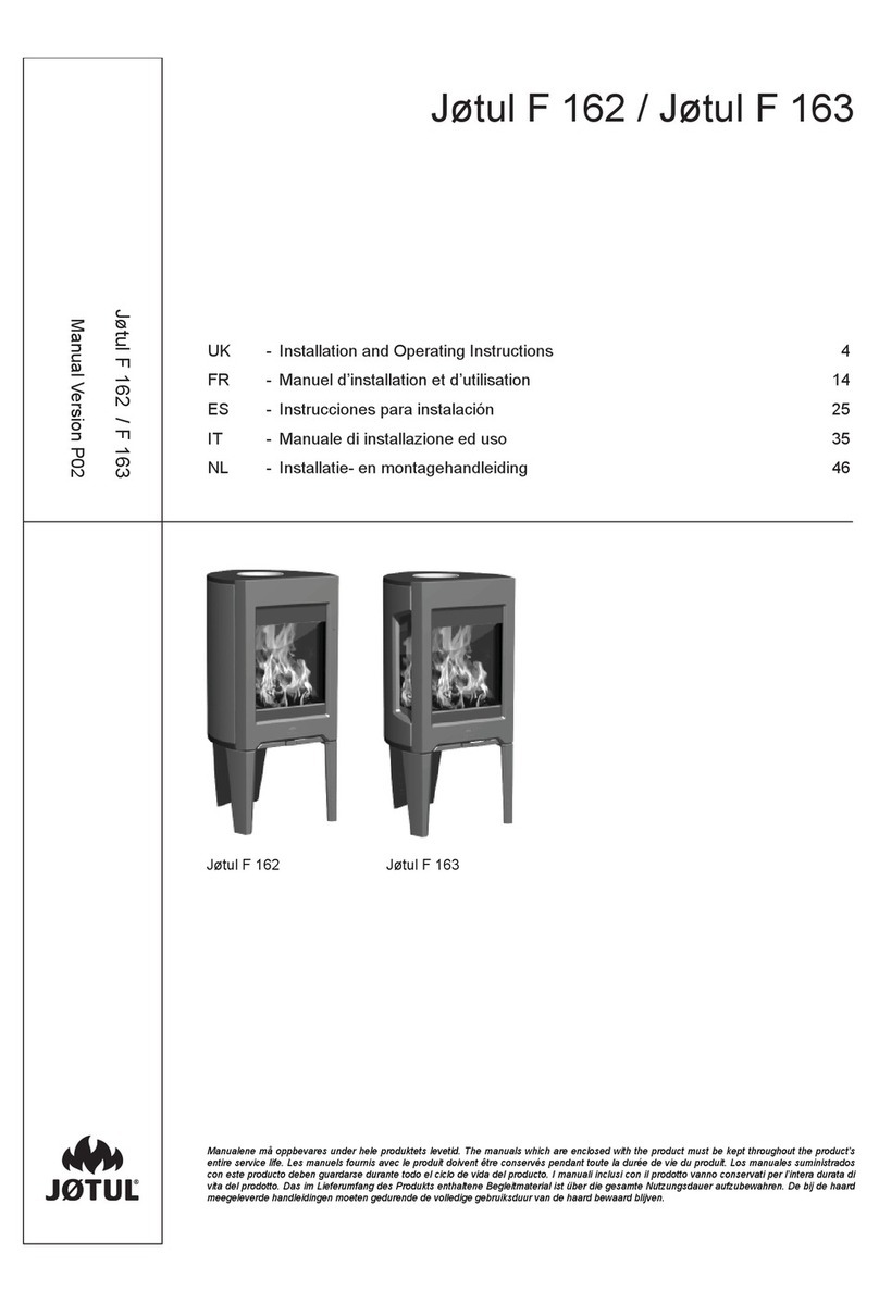 Jøtul F 162 User manual Jøtul F 162 User manual