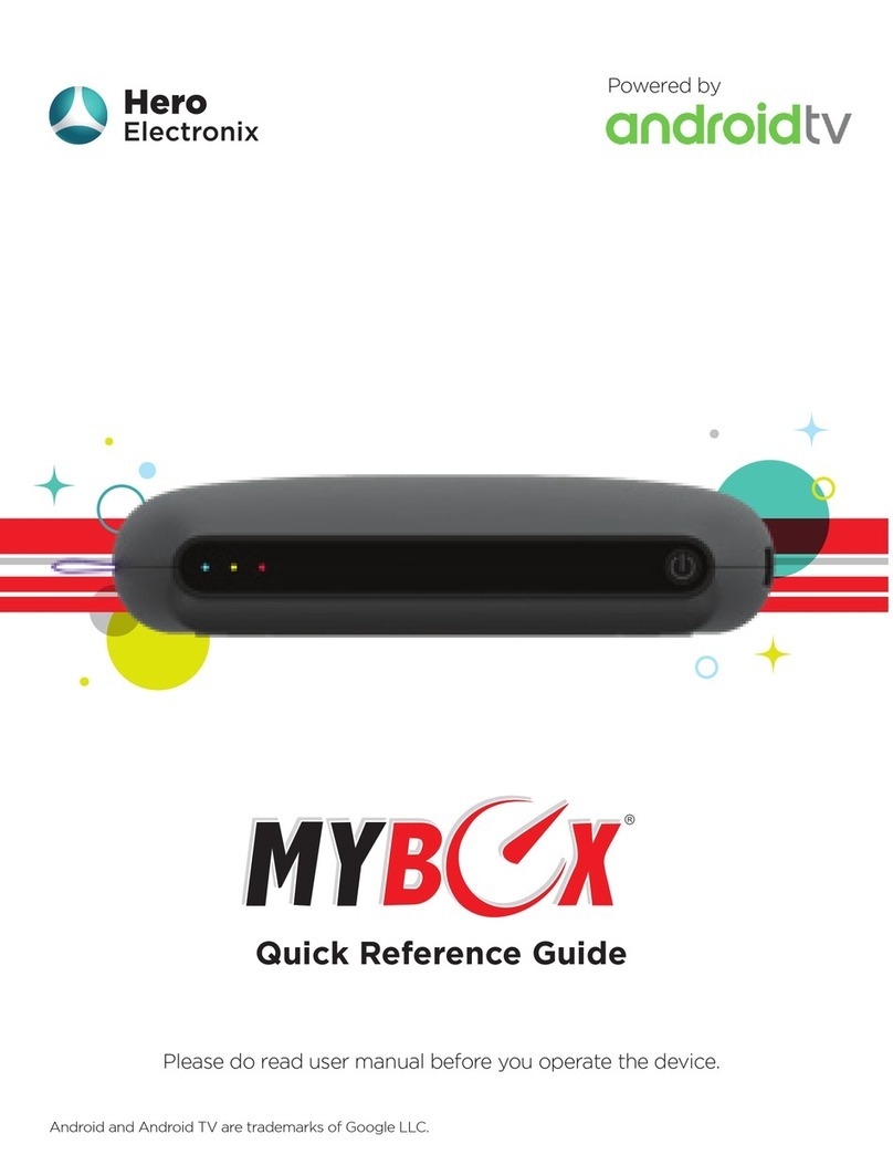 Hero Electronix MyBox Quick reference guide