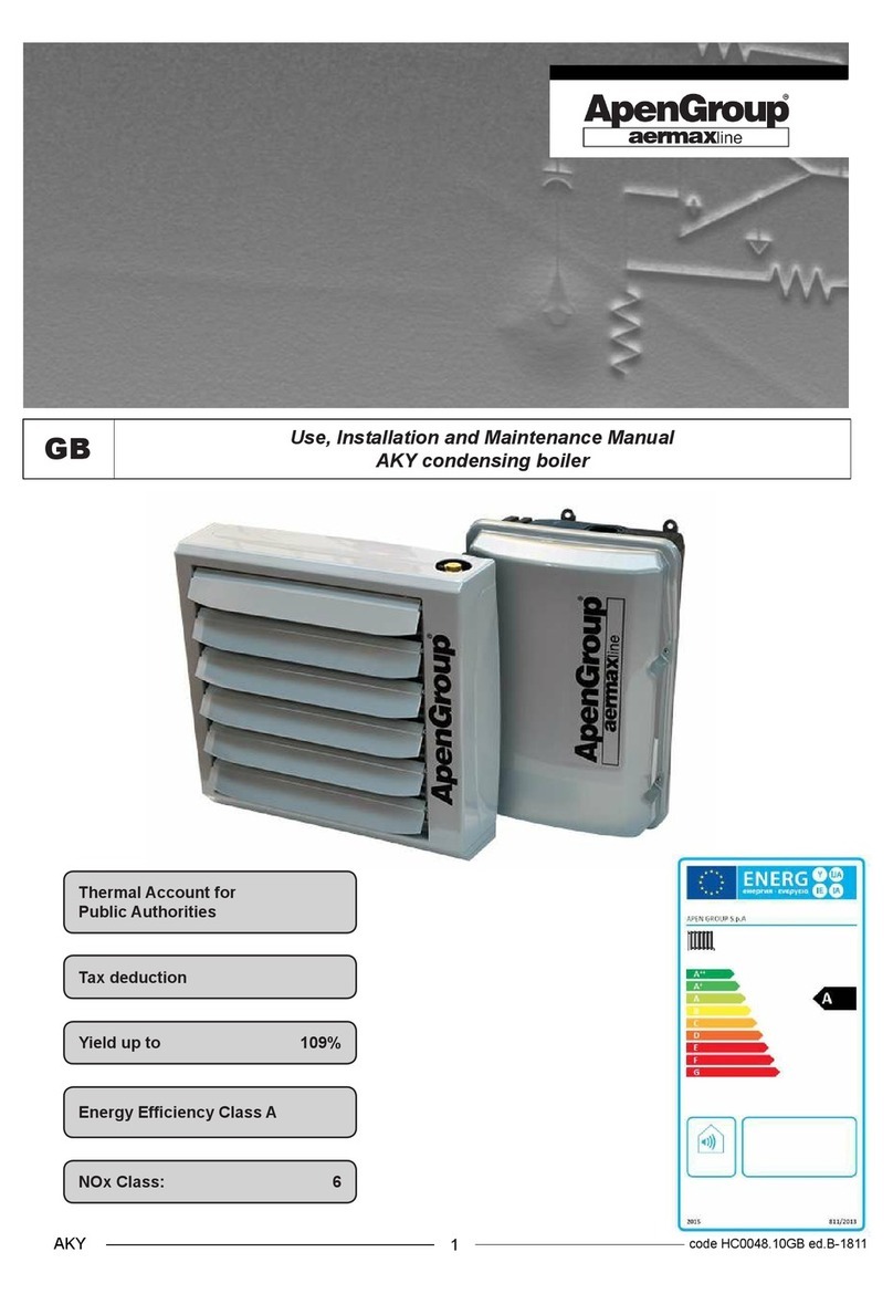 ApenGroup Aquakond AKY Series Use, Installation and Maintenance Manual