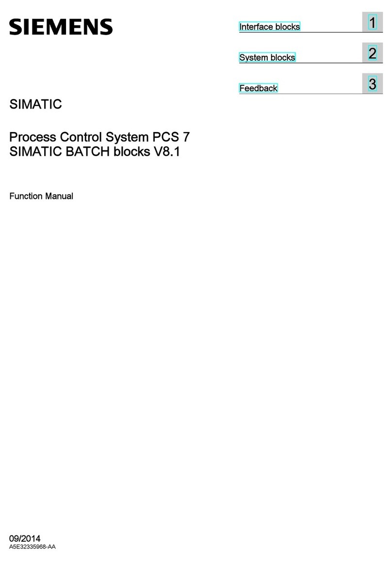 Siemens SIMATIC PCS 7 Parts list manual