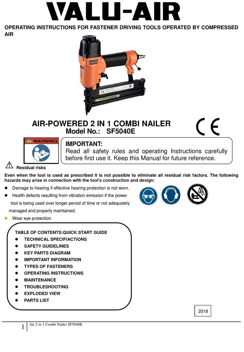 Valu-air SF5040E operating instructions