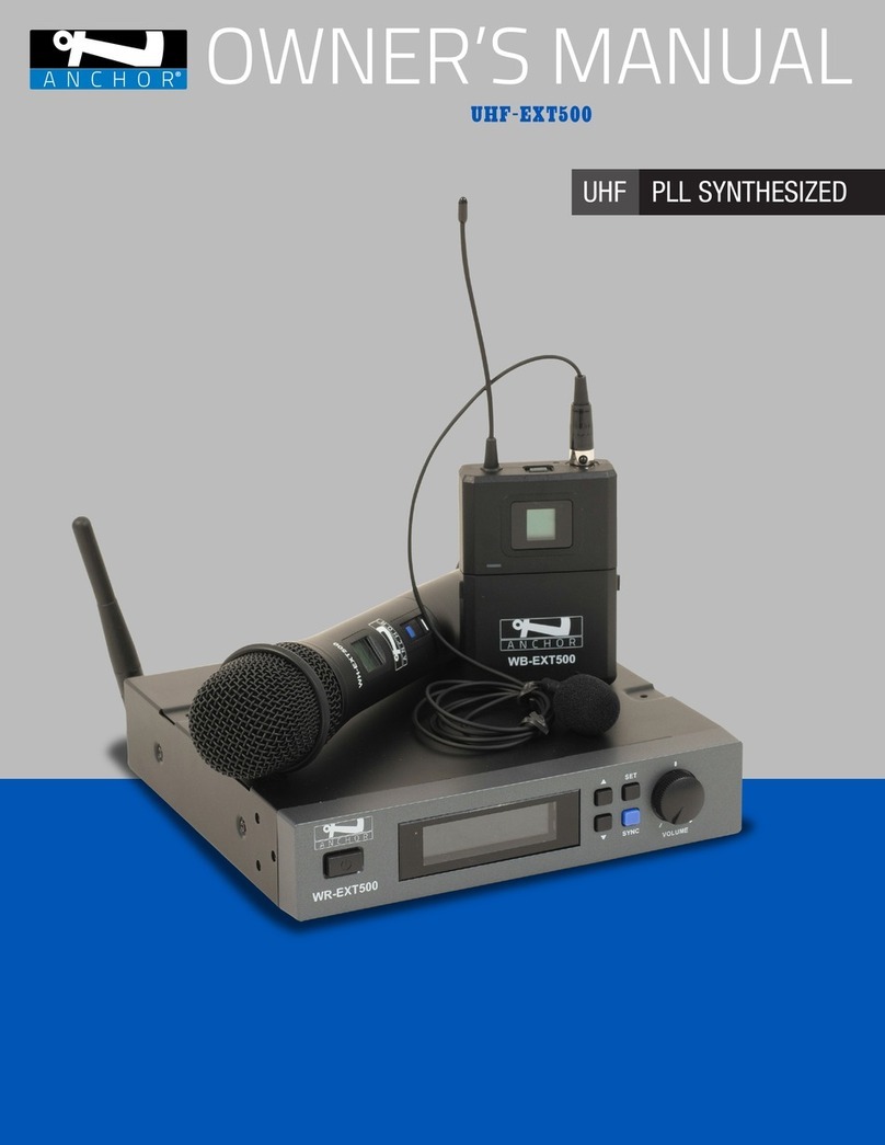 Anchor UHF-EXT500 owner's manual
