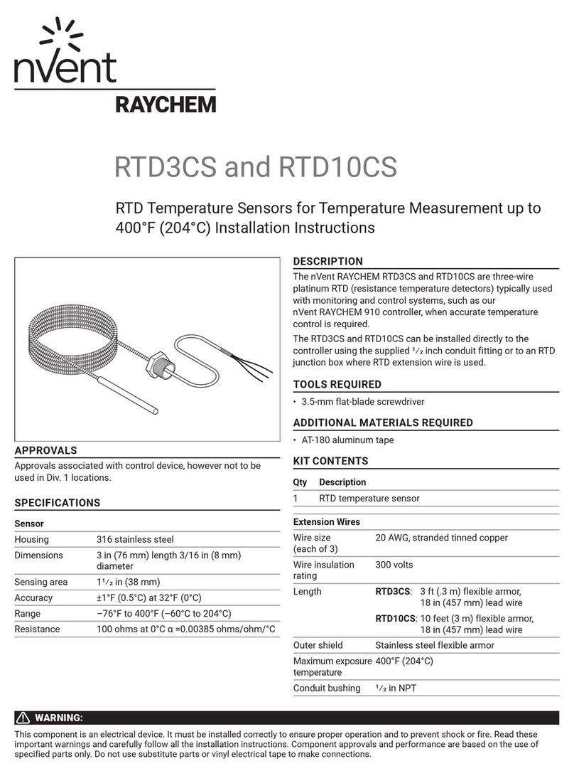 nvent Raychem RTD3CS installation instructions