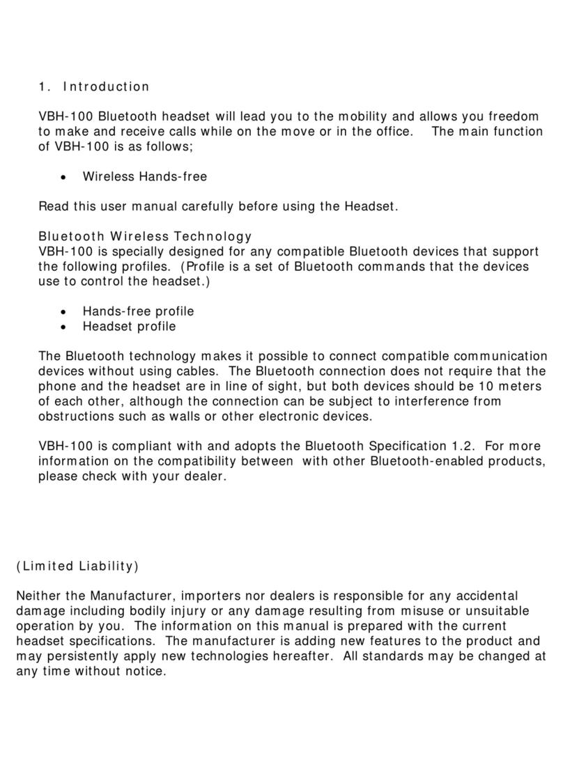 VK Corporation VBH-100 user manual