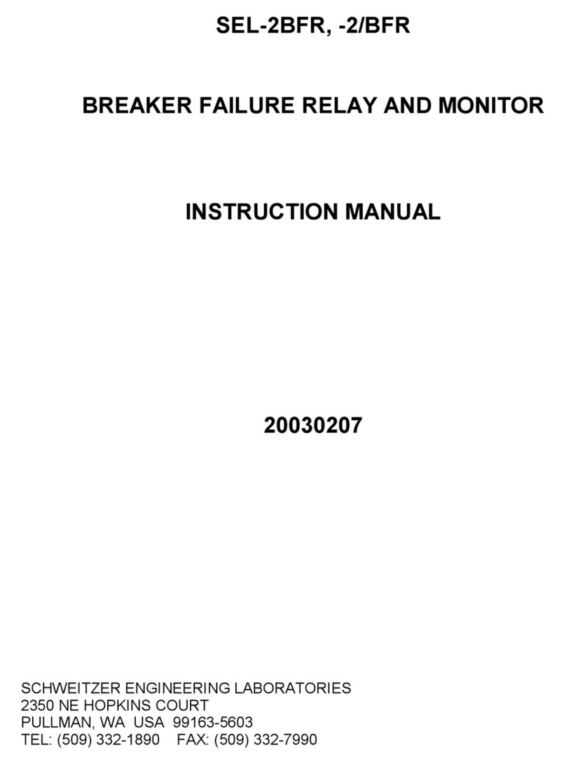 Schweitzer Engineering Laboratories SEL-2BFR instruction manual
