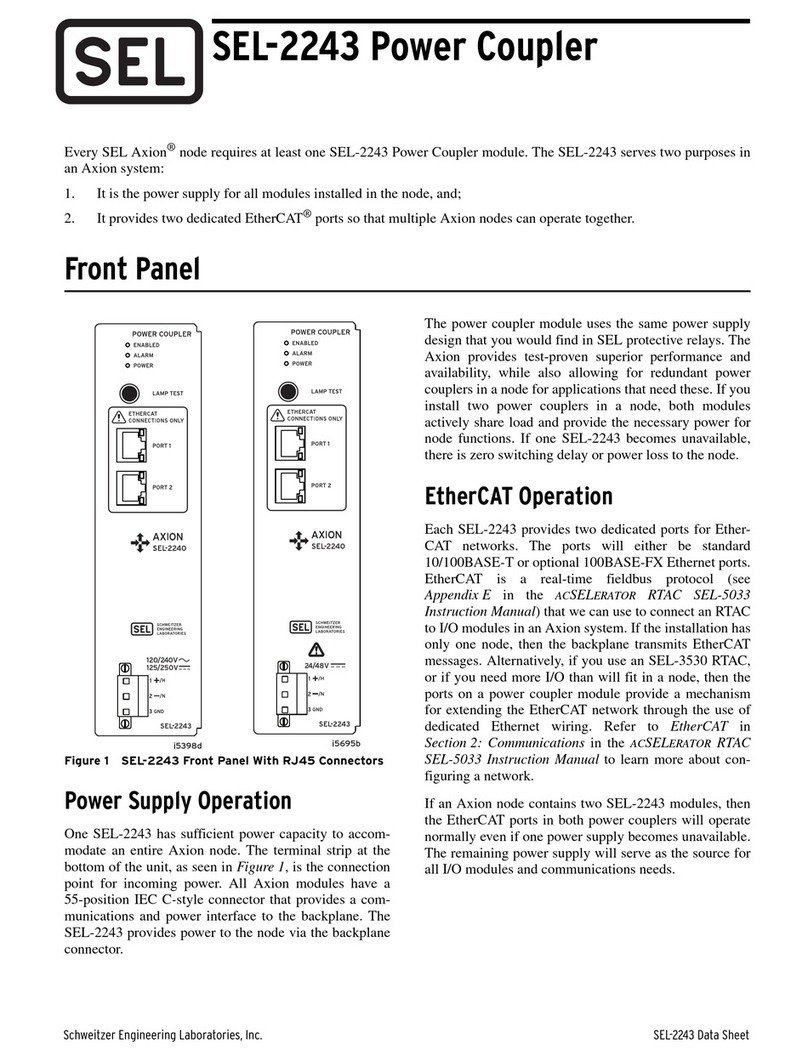 Sel SEL-2243 instruction manual