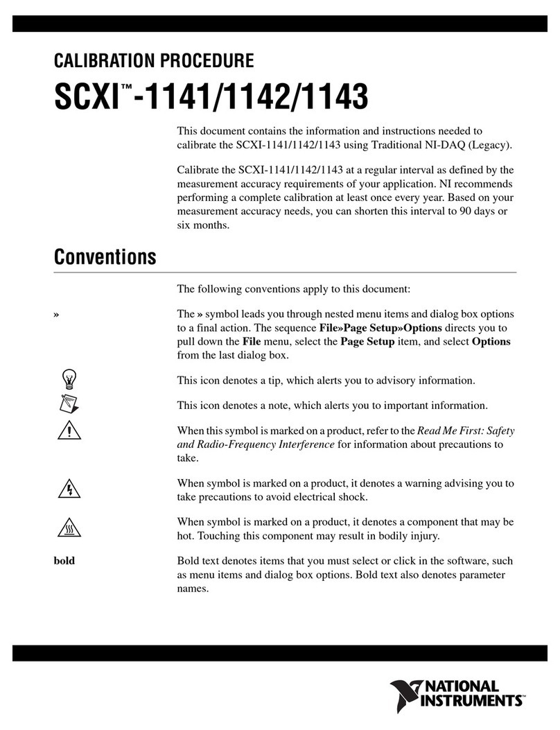 National Instruments SCXI-1141 Manual