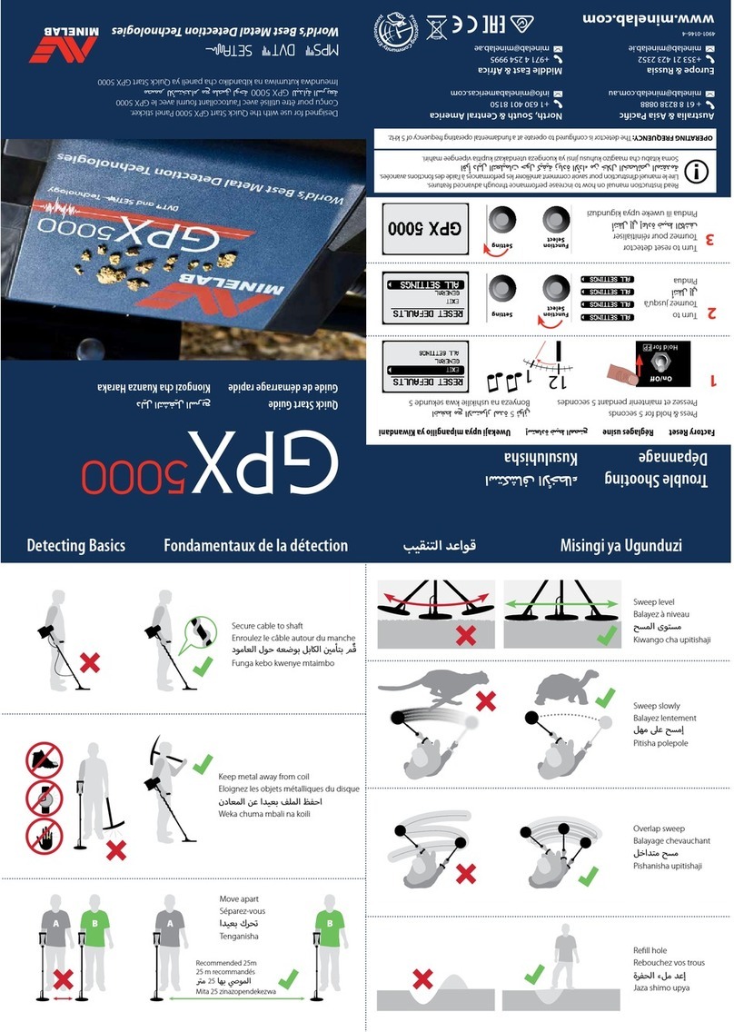 Minelab GPX5000 User manual Minelab GPX5000 User manual