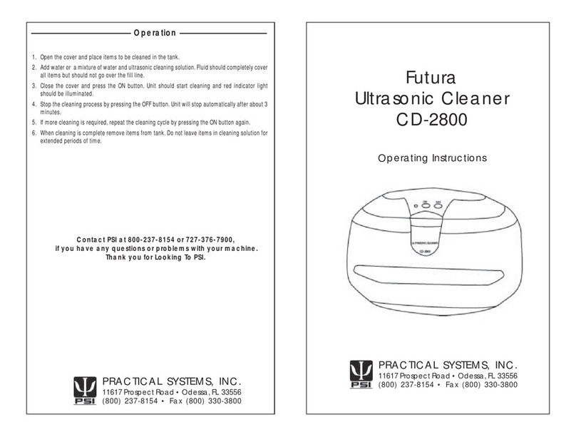 Practical Systems, Inc. Futura CD-2800 operating instructions