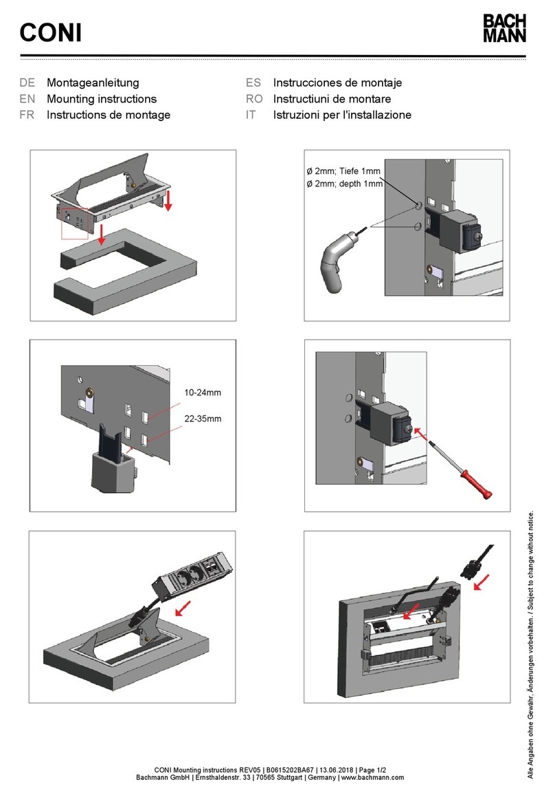 Bachmann CONI Mounting instructions