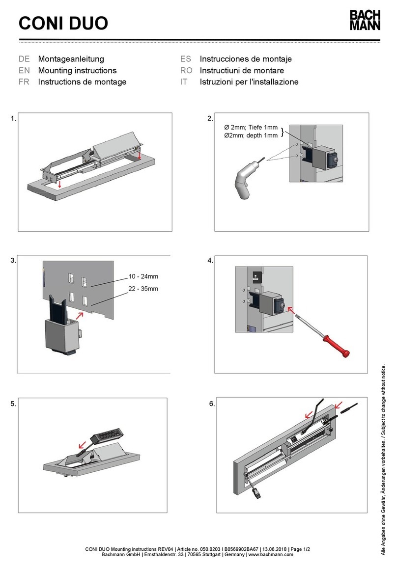 Bachmann CONI DUO Mounting instructions