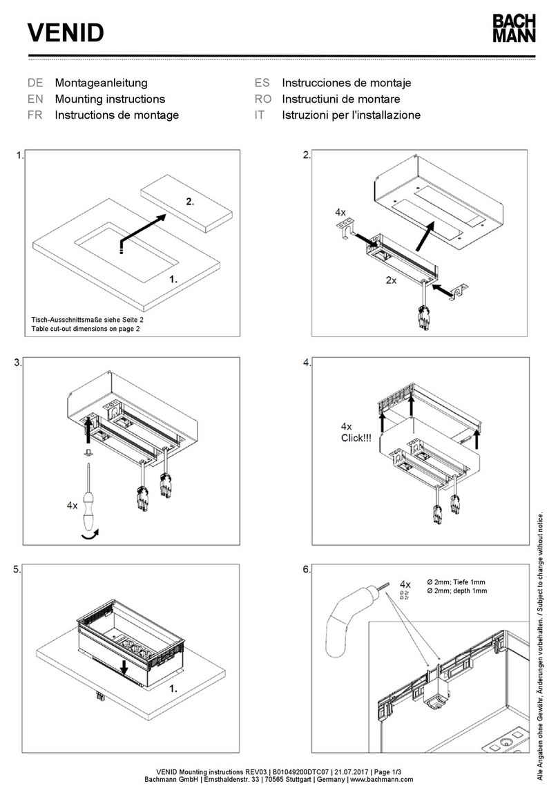 Bachmann VENID Mounting instructions