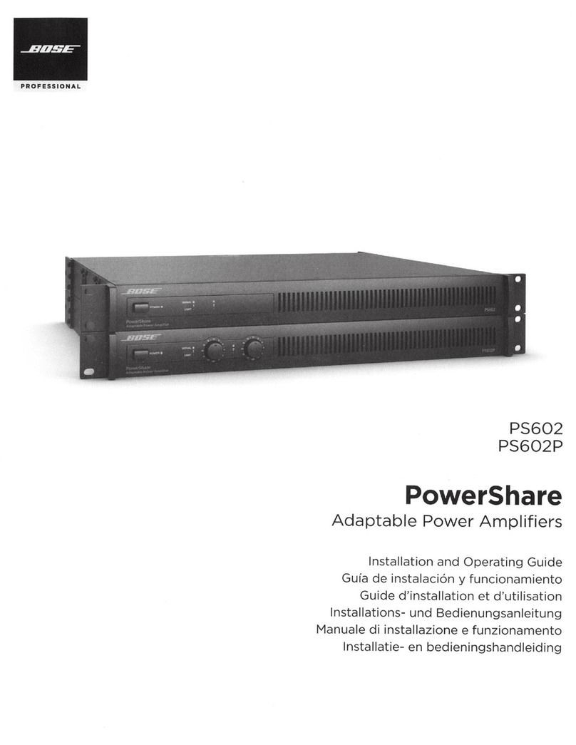 Bose PowerShare PS602 Installation guide
