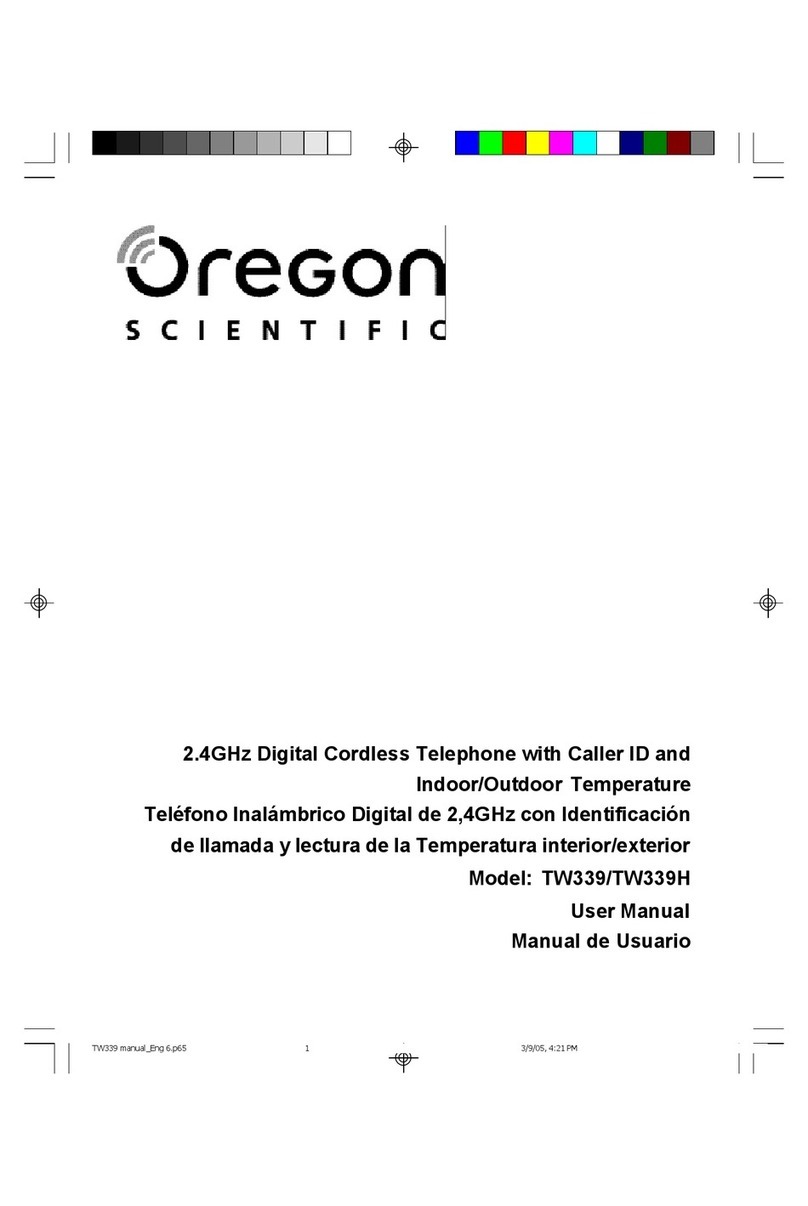 Oregon Scientific TW339 user manual
