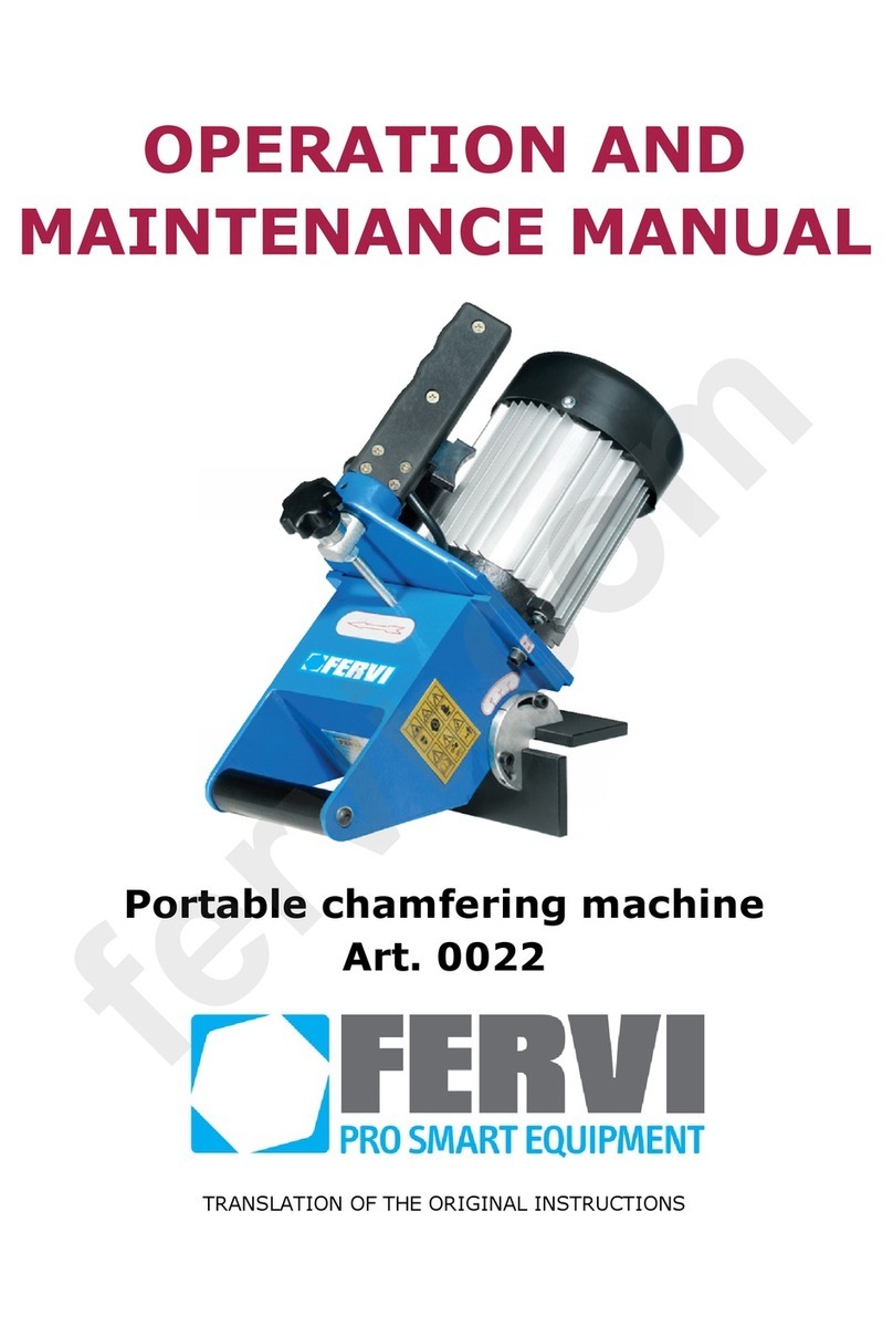 Fervi 0022 Operation and maintenance manual