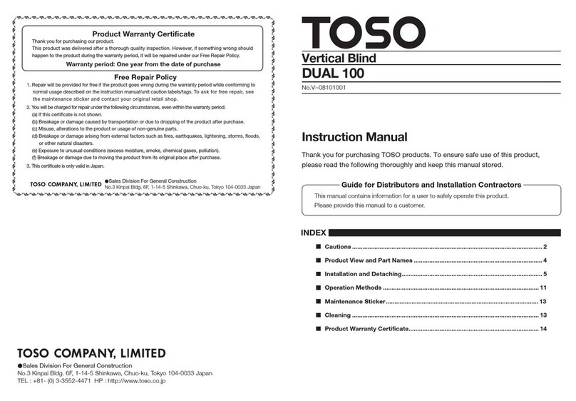 TOSO DUAL 100 User manual