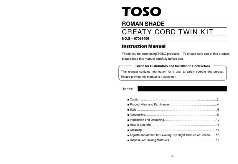 TOSO CREATY CORD TWIN KIT instruction manual TOSO CREATY CORD TWIN KIT instruction manual