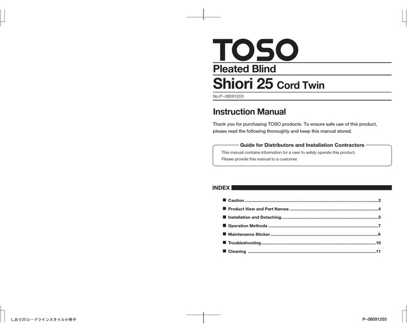 TOSO Shiori 25 Cord Twin User manual