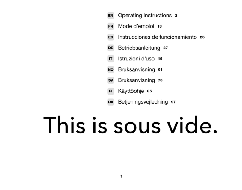 Eades Appliance Technology SousVide Supreme operating instructions