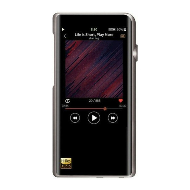 Shanling M5S Advanced user's manual