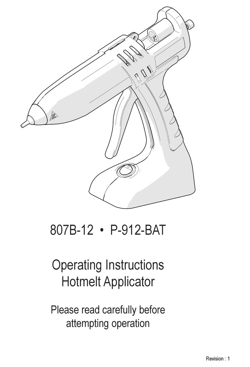 Power Adhesives 807B-12 operating instructions