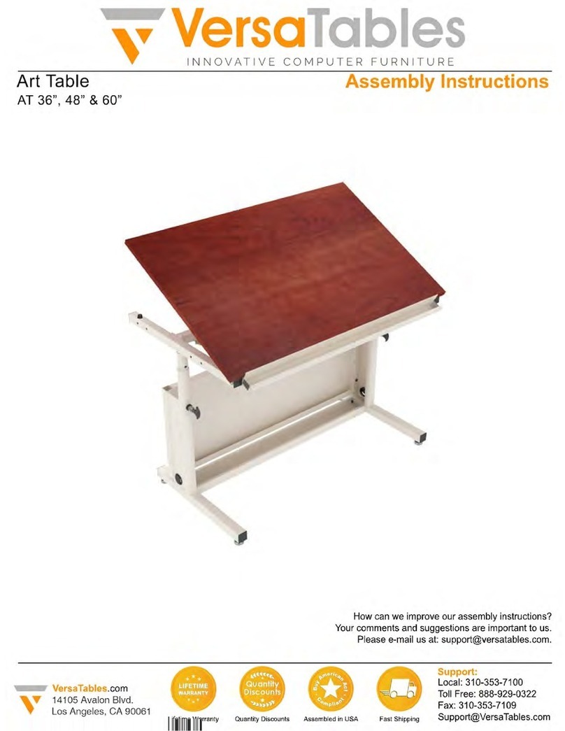 VersaTables AT 48" Assemble Instruction
