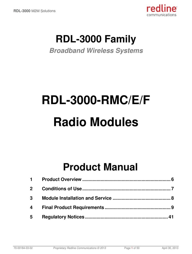 Redline RDL-3000 Series product manual