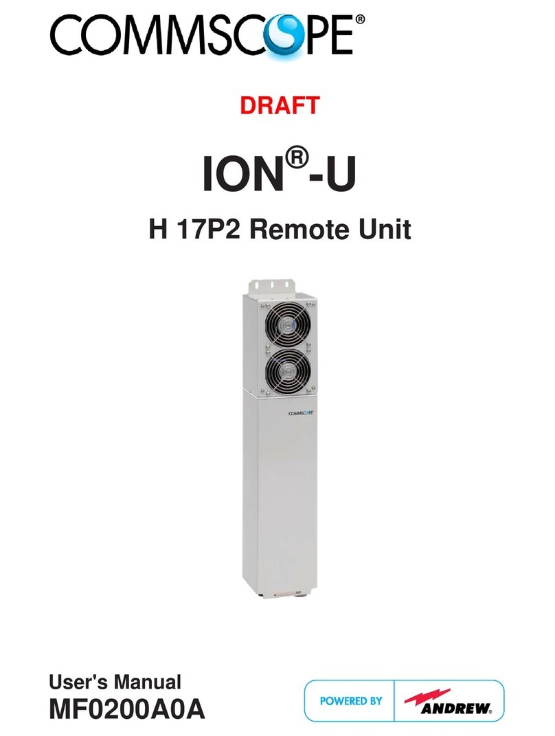 CommScope ION-U H 17P2 User manual