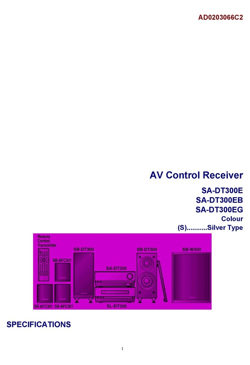 Panasonic SA-DT300E Service manual