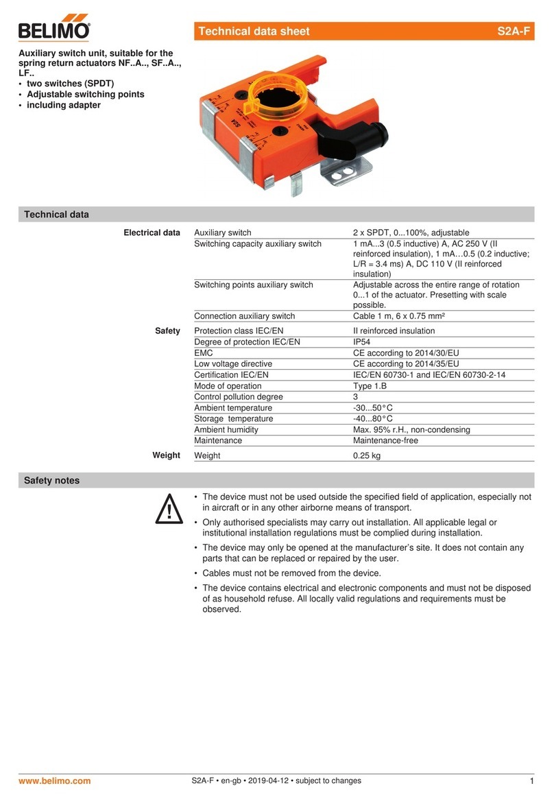 Belimo S2A-F Instruction Manual