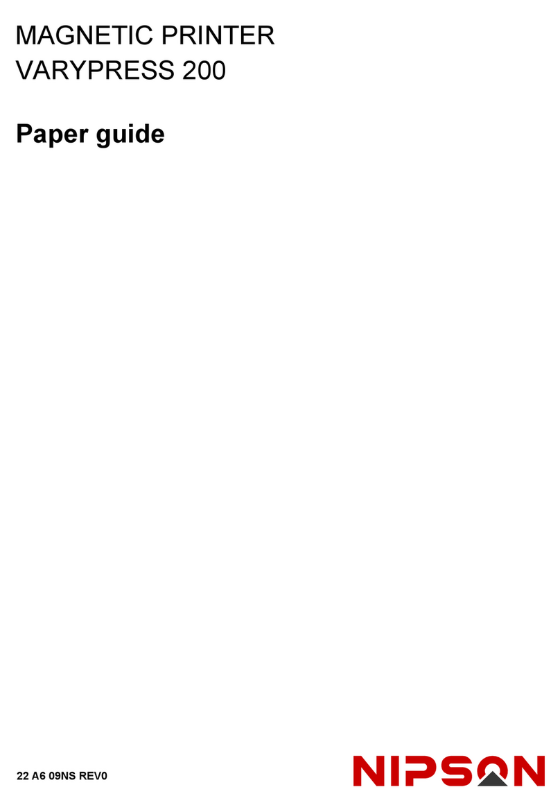 Nipson Varypress 200 Quick reference guide