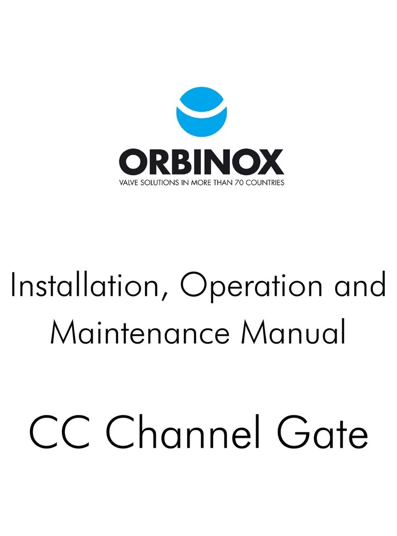 Orbinox CC Channel Gate Installation, operation and maintenance manual