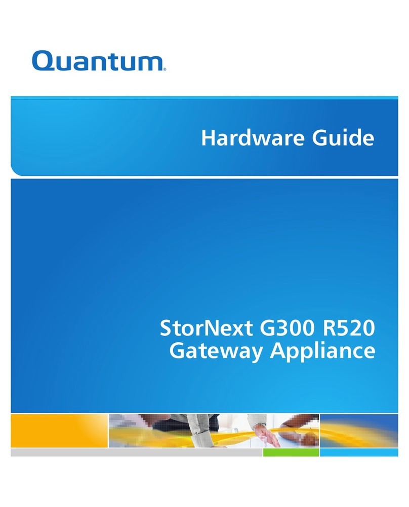 Quantum StorNext G300 R520 Installation instructions