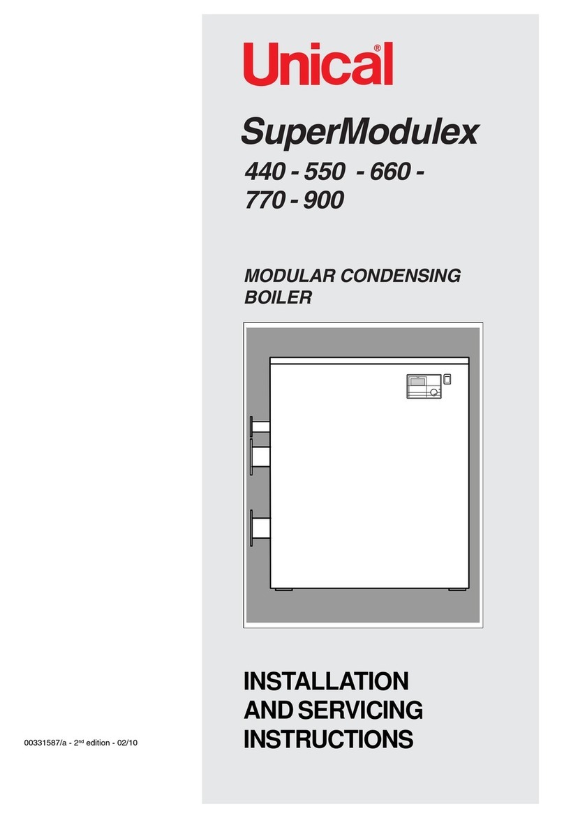 Unical SuperModulex 440 Installation and servicing instructions Unical SuperModulex 440 Installation and servicing instructions